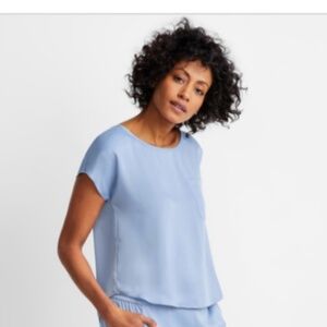 State of Day Womens 1-Pc. Silk Touch Short Sleeve Pajama top